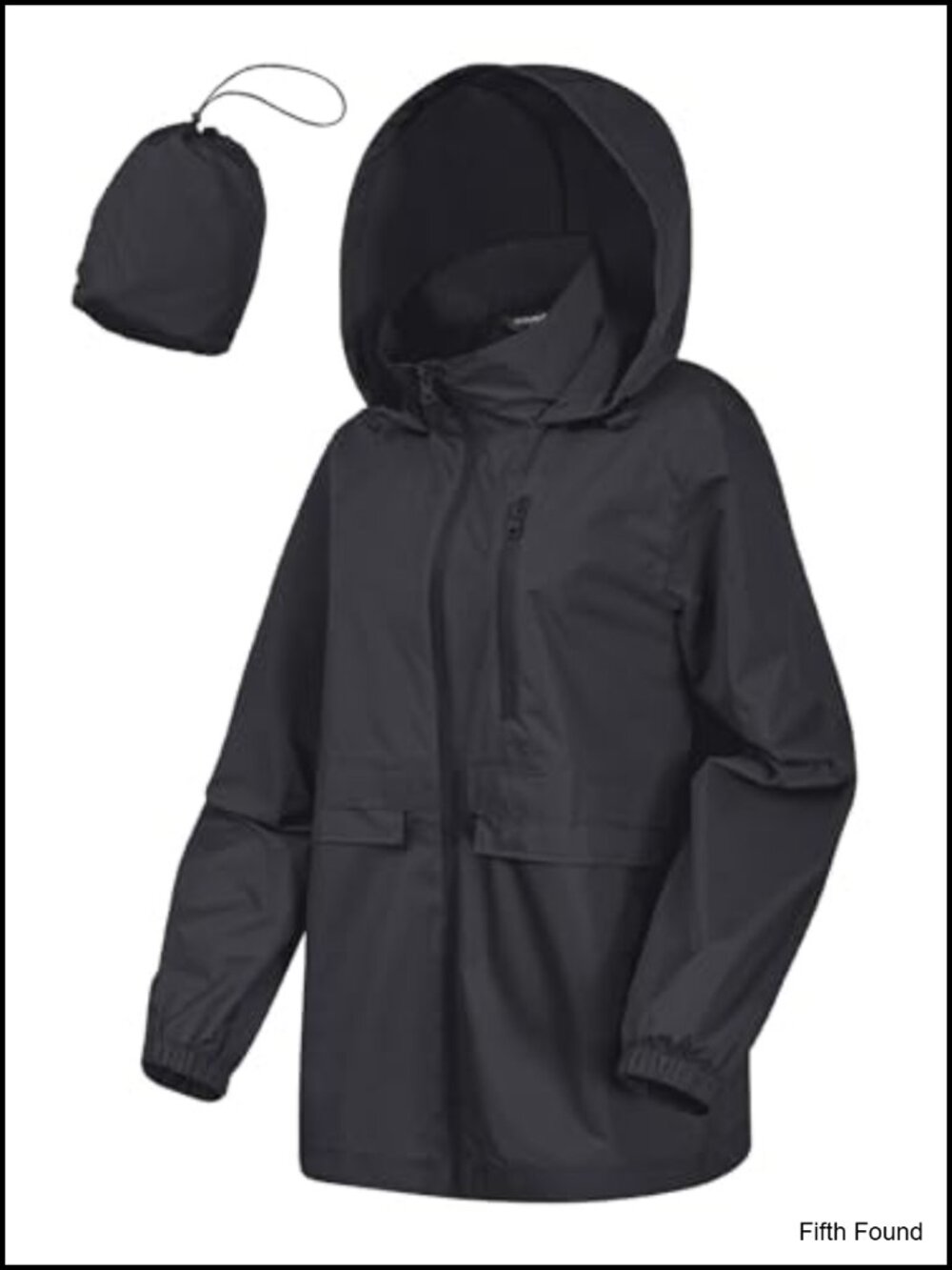 Women's Packable Waterproof Rain Jacket with Hood Lightweight Windbreaker